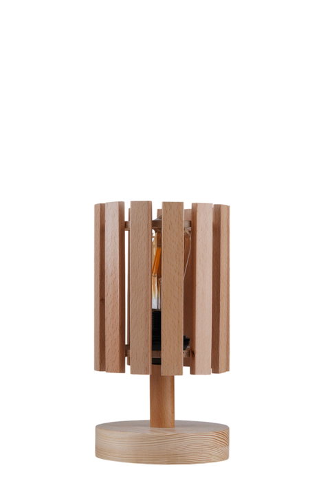 Opviq Lámpara de Mesa de Madera Color Roble